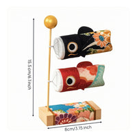 Japanese Carp Streamer Handcrafted Carp Windsock Piscine Keepsake-Shaped Windsock