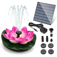 Bird Bath Water Feature with Lotus Flower Design, Built-in Pump Powered Decorative Water Feature, Brushless Motor for Garden Decoration