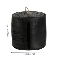 Toilet Paper Holder with Rope Handle Matte Toilet Paper Holder with Lid Space-Saving Dispenser for Washroom, Countertop