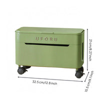 Two-sectionCompartment Desktop Cable Organizer Box Partitioned Cable Storage Box Hard-Shell Lidded