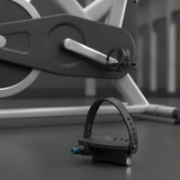 Exercise Bike Pedals with Straps Threaded Bike Pedals with Adjustable Straps Sturdy Compact for Fitness Enthusiasts