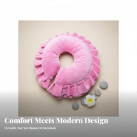 Removable and Washable Cover U-Shaped Face down Pillow Easy to Clean U-Shaped Face Pillow Breathable Design for Stomach Sleepers, Spa