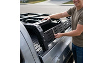 Truck Cargo Rack Structure Slotted Side Panels Pickup Bed Cargo Rack Open Frame Raised Structure