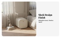 Nordic aesthetic Narrow Nightstand with Drawer Minimalist Design Narrow Storage Table with Drawers Space-Saving Home Furnishing Multi-Functional for Apartment Dwellers, Homeowners, Students, Bedroom, Small Spaces, Living Room, Entryway