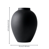 Minimalist Decorative Vase Matte Iron Vase Modern Smooth for Home Decor