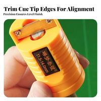 3 Pieces Multi-Functional Pool Cue Tip Shaper Ferrule Safe Cue Tip Repair Kit Portable All-in-Single Pool Stick Tool Easy to Use