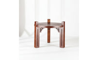 Beverage Container Stand Traditional Dispenser Stand Rustic Wooden Riser for Kitchen, Tea Service