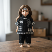 20cm Doll Clothes Republican Era Chinese Style Outfit for Cotton Dolls
