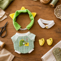 20cm Doll Clothes Set for Cotton Dolls, Stylish Outfits for Plush Figures