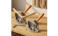 2 Pieces Aluminum Alloy 90 Degree Corner Clamp Lightweight Corner Clamp with Single Handle Compact Clamping Square Long-Lasting for Woodworking