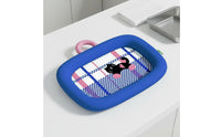 Breathable Self-Cooling Pet Mat Cute Cartoon Design Cooling Pet Bed Neck Support Ice Silk Dog Mat Non-Slip Bottom for Cats, Small Dogs, Indoor