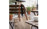 4 Pieces Pre-Drilled Holes PU Leather Purse Handles Long-Lasting PU Leather Bag Handle Easy to Install Replacement Handbag Straps Comfortable Grip for Crafters