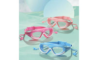 Clear Vision Kids Swim Goggles Leak-Proof Large Frame Swimming Goggles Leakproof Children's Swimming Mask Adjustable Buckle for Boys, Girls, Water Park, Beach