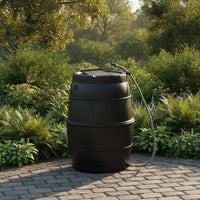 Outdoor Rain Barrel Connectable Rain Barrel with Hose Expandable Rainwater Collector Sturdy for Gardeners, Garden Irrigation