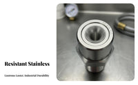 Stainless Steel Cone Nozzle Rust Resistant Wide Angle Aerosolizing Nozzle Precision Machined Solid Cone Spray Head for Humidification, Cooling