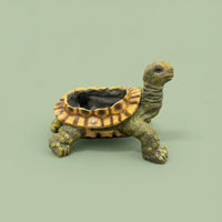 Realistic Resin Turtle Planter Outdoor Safe Creature Shape Succulent Pot Fade-Resistant for Yard, Patio