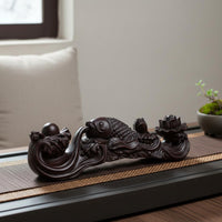 Auspicious Ornament Hand Carved Wood Carving Statue Gift Idea