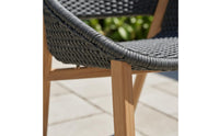 Designer Design Teak Dining Table Set Weather-Resistant Wood Patio Table and Chairs Stable Construction Outdoor Furniture Year-Round Use for Garden, Terrace
