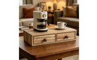 Coffee Machine Stand with Drawers Low Profile Drawer Sturdy Storage Box for Homeowners, Office Breakroom