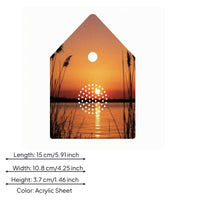 Compact House-Shaped Sound Machine White birdSong Sound Machine Sensor Window Indoor Device Side Buttons