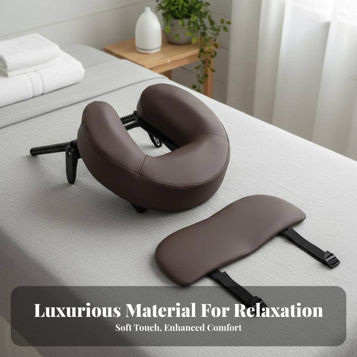 High-Density Foam U-Shaped Prone Pillow Set Detachable Design U-Shaped Face Pillow Set Skin-Friendly Material for Beauty Salons, Spas, Salon