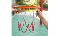 Chain Basketball Net Rustproof Metal Basketball Regulation Net Size for Schools, Playgrounds