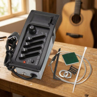 Active Acoustic Guitar Pickup Pre-Wired Guitar Preamp with Equalizer Easy to Use Musical Instrument Sturdy for Rehearsal