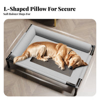 Raised Pet Bed Four-Season Use Raised Pet Cot Washable Cooling Mesh Dog Bed for Small Dogs, Cats, Summer, Patio, Camping