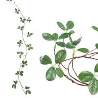 Decorative Dangling Vine Nordic Design Faux Hanging Leaves Low Maintenance Artificial Greenery Garland for DIY Enthusiasts, Wedding, Craft Projects
