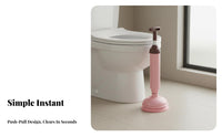 Multi-Purpose Toilet Suction Unblocker Easy To Use Toilet Plunger Pump Clean Operation for Janitors, Homeowners, Bathroom, Sink, Kitchen