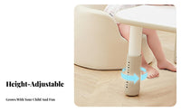 Double Seating Adjustable Table and 2 Chairs Set Multi-Functional Figure-EightShaped Table with 2 Sofa Chairs Safe Rounded Corners children's Furniture Easy to Clean for Toddlers, Preschoolers, Parents, Playroom, Nursery, Classroom, Living Room