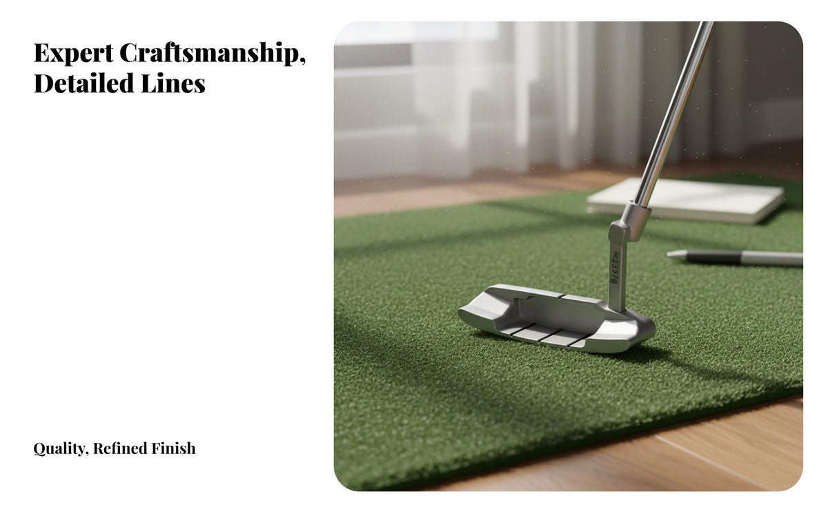 Putting Tool Head Practice Aid Blade Putting Tool Head Putting Instructor Ambidextrous Design Long-Lasting Zinc Alloy