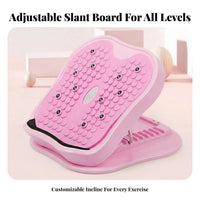 Non-Slip Surface Adjustable Calf Stretcher Strong Support Adjustable Calf Stretch Board Long-Lasting Construction Slant Board Portable Design for Physical Rehabilitation Patients, Beginners, Downice Workers, Pre-Workout, Home, Gym