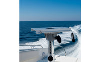Seat Pedestal with Hand Crank Heavy Duty Boat Seat Pedestal with Base Plate Easy to Install