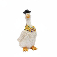 Realistic Creature Design Solar Duck Light Pastoral Design Duck Lawn Ornament Decorative Lighting Garden Statue for Yard, Patio