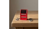 Dark Top Compartment 1:64 Scale Tool Cabinet Model Freestanding Miniature Drawer Cabinet Scene Setting Accessory Realistic Texture for Display