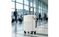 20 Inch Suitcase with Rotating Wheels Hard-Sided Suitcase with Front Pocket Secure Carry on Luggage for Passengers, Business Trips