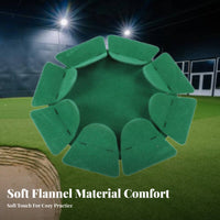 Golf Putting Cup Compact and Lightweight Flocked Putting Disc Versatile Placement Portable Golf Practice Cup for Beginners, Home, Office
