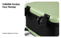 Space-Saving Foldable Suitcase Lightweight Foldable Travel Suitcase Wear-Resistant Wheels for Home Storage, Business Trips, Weekend Getaways