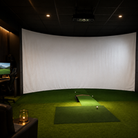 Golf Simulator Screen 3m, High Impact Golf Projection Screen for Home Golf Screen, Sturdy Single Layer Golf Impact Screen