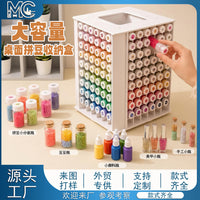 Rotating Desktop Storage Rack for Perler Beads and Markers
