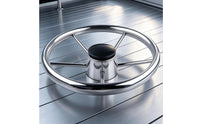 stainless steel Steering Wheel Stainless Steel Boat Steering Wheel 11-Inch for Stations