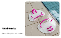 Builds Arm Strength Half Palm Swim Paddles Long-Lasting Material Swimming Training Hand Paddles Secure Fit for Beginners, Adults
