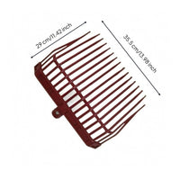 16 Tines Plastic Manure Fork Socket Mount Manure Fork Head Screw-Fastened Hay Rake Lightweight