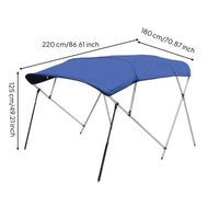 Top with Frame Aluminum-Alloy Marine Foldable Boat Canopy for Boaters, Anglers, Deck, Fishing Boats, Speedboats