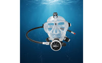 Scuba Full Facial Covering Adjustable Strap Silicone Full Facial Covering Wide View Outdoor Athletic Gear for Underwater Assistance
