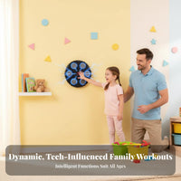 Adjustable Modes & Speeds Music Boxing Machine Easy Installation LED Light Boxing Coach Force Absorption Wall Mounted Punching Target for Children, Beginners, Game Room