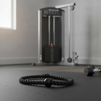 Tricep Rope Black Triceps Rope with End Caps Twisted Heavy-Duty for Bodybuilders, Strength Training, Home Gym