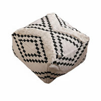 Removable and cleanable Cover Woven Round Footstool Multi-Functional Floor pad Comfortable Seating Pouf Ottoman adaptable Use for Apartment Dwellers, Students, Parents, Living Room, Balcony, Small Spaces, study corner