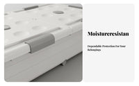 Foldable Underbed Container Stackable Collapsible Clothing container Clear View transparent panel